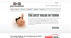Desktop Screenshot of hh-heatingcooling.com